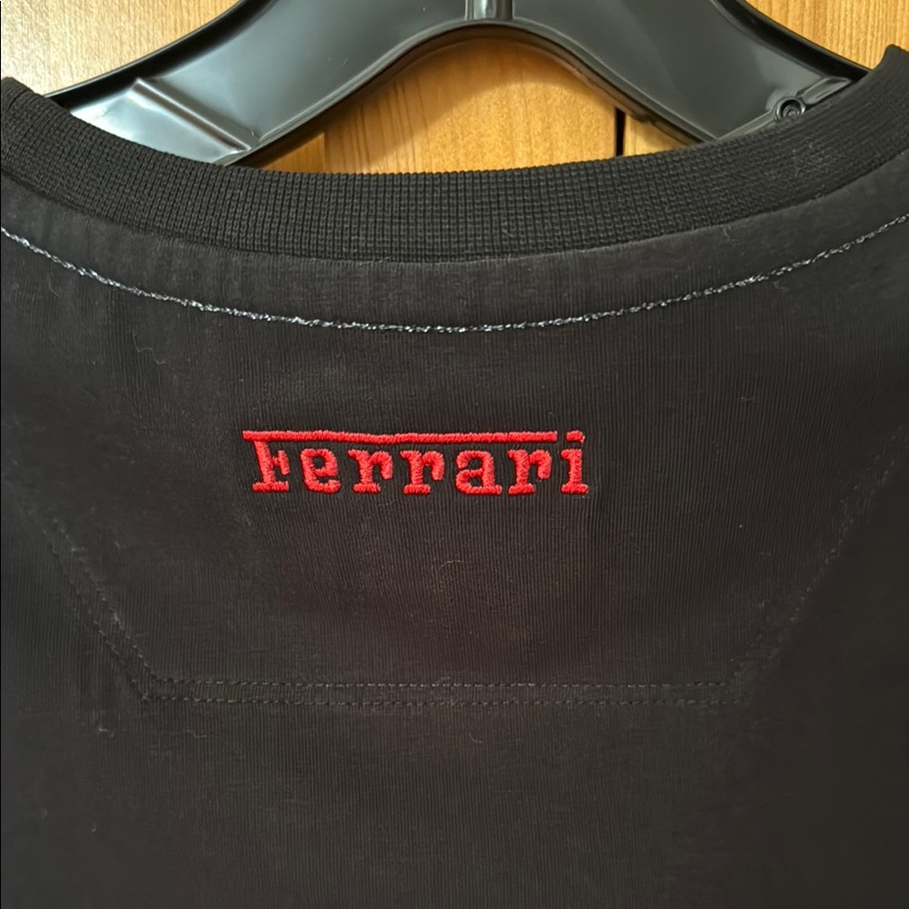Ferrari Red and Blue Fitted Polo Tee - Picture 6 of 7